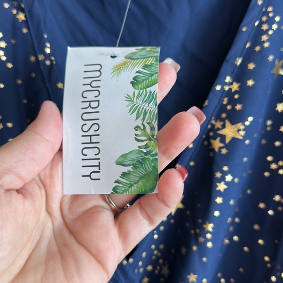 NWT Mycrushcity Galaxy Print Mini Dress - Picture 4 of 9